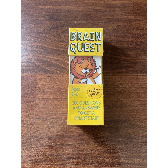 NEW Brain Quest Kindergarten Flash Cards Deck | Learning Game Ages 5–6 Sealed - Picture 1 of 6